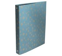 Exacompta - Ref. 51450E NeoDeco - Caja de 10 carpetas rígidas rellenadas con papel impreso en oro - 4 anillos redondos - Parte trasera 40 mm - Tamaño exterior: 32 x 26 cm - Tamaño A4 - 3 colores