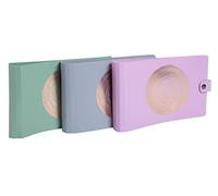 Exacompta - Ref. 52990E - Caja de 10 archivadores semirrígidos Elipse - 2 anillos redondos de diámetro 30 mm - Dimensiones exteriores: 16 x 26,5 cm - Para clasificar enchufes bristols - 3 colores