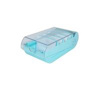 Exacompta - Ref. 5336323D - Caja de cartón de 8 unidades de aprendizaje BUNNYBOX A8 Aquarel - Dimensiones: 19,5 x 10 x 6,2 cm - color verde pastel/cristal - capacidad hasta 650 tarjetas en formato A8