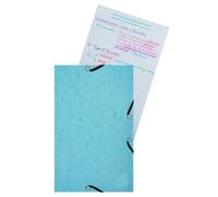 Exacompta - Ref. 55577E - Cartón de 10 camisas con solapa elástica 14,5 x 22 cm - 25 enchufes Bristol 12,5 x 20 cm 205 g - Color aleatorio - la camisa es siempre del color de las fichas