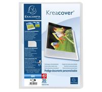 Exacompta - Ref. 5728E – Paquete de 5 fundas transparentes de la gama Kreacover Chromaline