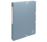 Exacompta - Ref. 59339E - 1 caja archivadora con gomas Autentik - en tarjeta reciclada de 600 g/m2 - Parte trasera 4 cm - 25 x 33 cm - para documentos A4 - colores aleatorios - se entrega montada