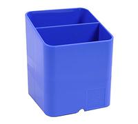 Exacompta - Ref 67779D - Colección Iderama - Maceta para bolígrafo - Tamaño 74 x 74 x 93 mm, diseño que ahorra espacio, 2 secciones para organización de escritorio - Azul hielo