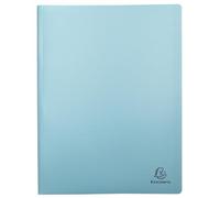 Exacompta - Ref. 86470E Skandi - 1 funda para documentos - 40 fundas granuladas - 80 vistas - para A4 - Tamaño 24 x 32 cm - Tapa semirrígida de polietileno reciclado - 4 colores aleatorios