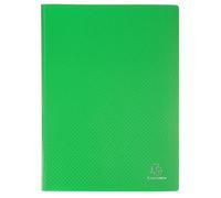 Exacompta - Ref. 88113E OPAK - Cartón de 8 protectores de documentos, 100 fundas de cristal liso, 200 vistas, para tamaño A4, dimensiones 24 x 32 cm, cubierta de polipro semirrígido, color verde claro