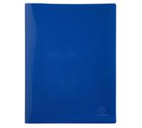 Exacompta - Ref. 88182E BeeBlue - Cartón de 12 protectores de documentos de PP reciclado semirrígido (60 vistas), color azul marino