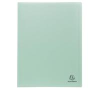Exacompta - Ref. 88239E - Paquete de 3 protectores de documentos Autentik, 20 fundas granuladas, 40 vistas, para A4, tamaño de 24 x 32 cm, cubierta de polipro reciclado suave, 3 colores surtidos