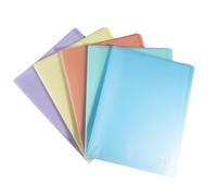 Exacompta - Ref. 88370E - Paquete de 5 protectores de documentos Chromaline Pastel - 30 fundas de cristal - 60 vistas - para A4 - Tamaño 24 x 32 cm - Cubierta de polipro reciclado translúcido - 5