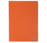 Exacompta - Ref. 88424E - Caja de 10 carpetas OPAK - 40 fundas transparentes lisas - 80 vistas - tamaño A4 - dimensiones 24 x 32 cm - cubierta de polipropileno semirrígido - naranja