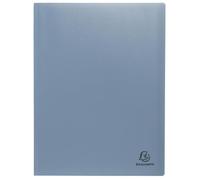 Exacompta - Ref. 88439E - Paquete de 3 protectores de documentos Autentik (40 fundas granuladas, 80 vistas, para A4, 24 x 32 cm, cubierta de polipro reciclado suave, 3 colores surtidos