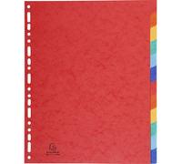 Exacompta, separadores de 225 g, 12 compartimentos, formato 24x32 cm, surtido. Modelo 7034E