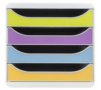 Exacompta, sistema de archivado Big Box con 4 cajones, modelo Pop N'Co, surtido. Referencia: 310909D