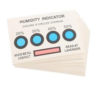 EXAOMBLE 20 Tarjetas Indicador de Humedad 4 Puntos para Pcb, Papel Absorbente Reutilizable, Fáciles de Usar en Componentes Electrónicos y Almacenes