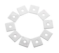 EXAOMBLE Arandelas Cuadradas de Acero Inoxidable 10piezas Placa de Apoyo para Construcción E Industria, Fáciles de Usar y Múltiples Propósitos