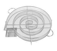 EXAOMBLE Caja para Ahumar en Frío de Acero Inoxidable Redonda para Barbacoa y Camping, Generador de Humo Portátil Duradero y Fácil de Usar para Ahumar Alimentos y Verduras