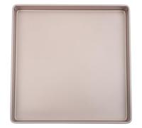 EXAOMBLE Molde Cuadrado para Pastel de Acero al Carbono Dorado, Resistente al Calor y Fácil de Limpiar, Adecuado para Hornear Pasteles y Cheesecakes en Cocina Doméstica