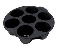 EXAOMBLE Molde de Silicona para Muffins Color Aleatorio 7 Rejillas, Accesorio Seguro y Fácil de Limpiar Adecuado para Hornear Pasteles y Magdalenas para Freidora de Aire