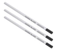 EXAOMBLE Set de Tres Lápices para Cerámica de Grafito y Madera, Colores Duraderos para Dibujo Profesional en Superficies Cerámicas y Diseños de Alfarería