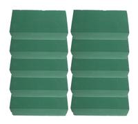 EXCEART 10 Piezas Bloque Rectangular de Barro Floral de Espuma Fenólica Verde Alta Absorción de Agua para Base de Arreglo Floral en Floristerías y Ocasiones Obsequios