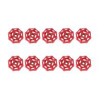 EXCEART 10 Piezas de Manijas de Válvula de Hierro Fundido Color Rojo Base Plana para Cierre Fácil y Resistencia Baja al Flujo en Fontanería