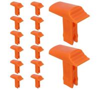 EXCEART 14 Piezas Hebilla de Plástico Naranja para Escalera Telescópica de Aluminio Mecanismo de Bloqueo Rápido, Accesorios de Repuesto para Tareas Domésticas y Exteriores