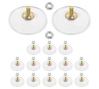 EXCEART 15 Piezas Ventosa con Tornillo, Ventosa Grande de 55mm, Pvc Transparente, Tuerca M6, Soporte Adhesivo para Vidrio, Patas de Muebles y Mesas, para Hogar y Casas Modernas