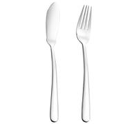 EXCEART 1juego Cubiertos de Acero Inoxidable Western Tableware Kit para Restaurante Hotel y Hogar Incluye Tenedor y Cortador para Pescado