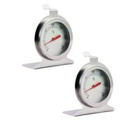 EXCEART 2 Piezas Acero Inoxidable Termómetro de Esfera para Horno 0-300℃ | Base y Colgador, Vidrio y Acero Inoxidable, para Cocina y Barbacoa, sin Batería