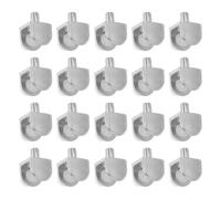 EXCEART 20 Piezas Clip para Cristal de Baño Soporte para Estante de Vidrio Aleación de Zinc para Vidrio de 4-8mm Blanco en Baño y Ducha
