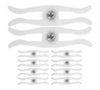 EXCEART 20 Topes de Seguridad para Rieles de Cortinas de Ps Blanco Fijación de Pista y Fácil Instalación para Ventanas Corredizas y Protección contra Luz Exterior