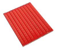 EXCEART 72 Lápices de Carpintero Octogonales de Madera Color Rojo Estuche, Cómodos para Marcar Superficies Rugosas en Trabajos de Construcción
