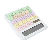 EXCEART Calculadora Herramienta De Aprendizaje De Matemáticas Estándar Claro Decoración De Cumpleaños para Niña Decoración De Oficina Lindo Mesa Deslizante Trabaja El Plastico