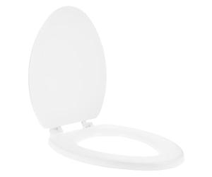 EXCEART Cubierta de Inodoro Acolchada de White, Durable y Práctica, Asiento para Inodoro Cómodo y Resistente Hogar, Indispensable