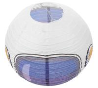 EXCEART Linterna Colgante de Papel con Espacial y Forma de Cohete, Plegable y Decorativa para Fiestas Interiores y Exteriores