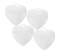 EXCEART Pesas Peso Colgante para Globos de Gas Ligero para Globos de Resina en Forma de Corazón, 4 Unidades Color Claro, Accesorios para Fiestas, Bodas y Shower Adorno para Eventos