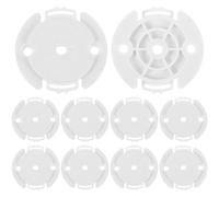 EXCEART Soporte redondo para cámara de seguridad compatible con Xiaomi, base de plástico blanco, 20 piezas, uso interior, soporte estable, ahorro de espacio