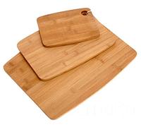 Excellent Houseware Tabla de cortar 3x bambú para verduras y frutas
