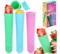 Excellent Houseware Moldes para helados 4,2 x 4,2 x 19,5 cm (3 unidades)