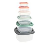 Excellent houseware set de 6 fiambreras de plástico con tapas de colo
