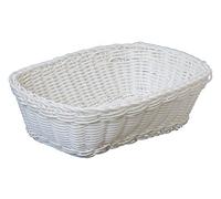Excelsa - Cesta Trenzada (24 x 18 cm, 6 Unidades), Color Blanco