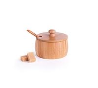 Excelsa Eco Living - Azucarero con cuchara, bambú, marrón, capacidad: 225 ml