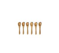 Excelsa Eco Living - Juego de 6 cucharillas de café, bambú, 9 cm