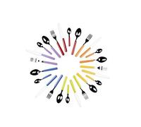 Excelsa Fashion Servicio de 24 Cubiertos, Juego para 6 Personas, Acero Inoxidable, Multicolor