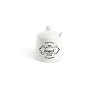 Excelsa Fine Quality - Azucarero con Cuchara, cerámica, Blanco Marfil, Capacidad: 150 ml