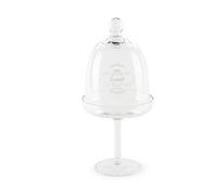 Excelsa Fine Quality - Soporte para Tartas con Campana, Cristal, Altura 27,5 cm.