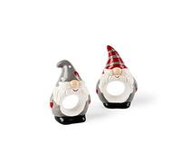 Excelsa Gnomo Christmas Set 6 servilleteros, cerámica Stoneware