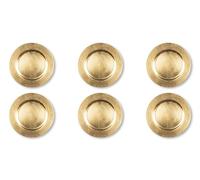 Excelsa Gold - Juego de 6 salvamanteles, plástico PP, reutilizables, diámetro 33 cm.