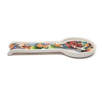 Excelsa Kimono - Soporte para cucharón de cerámica con diseño oriental floral decorativo para cocina