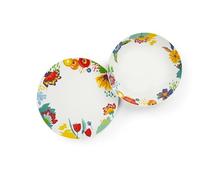 Conjunto de vajilla Excelsa, 12 piezas, porcelana Saint Tropez, de colores