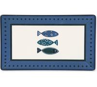Excelsa Set de 6 platos hondos "Ocean" de cerámica multicolor, 25x15 cm